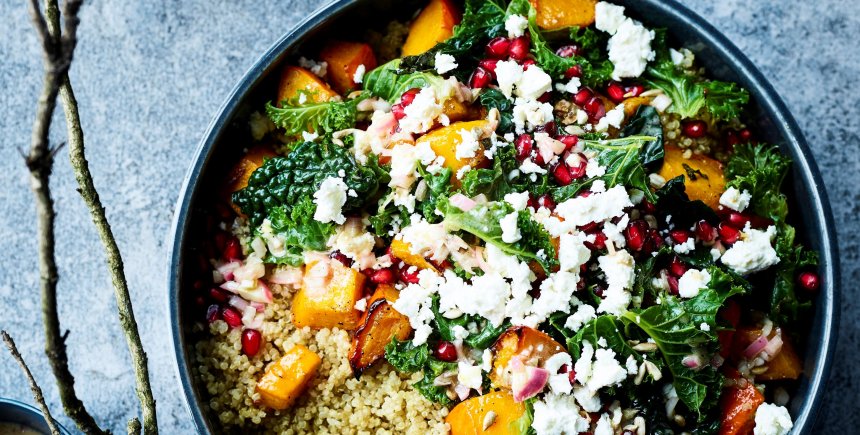 Slaatje boerenkool quinoa