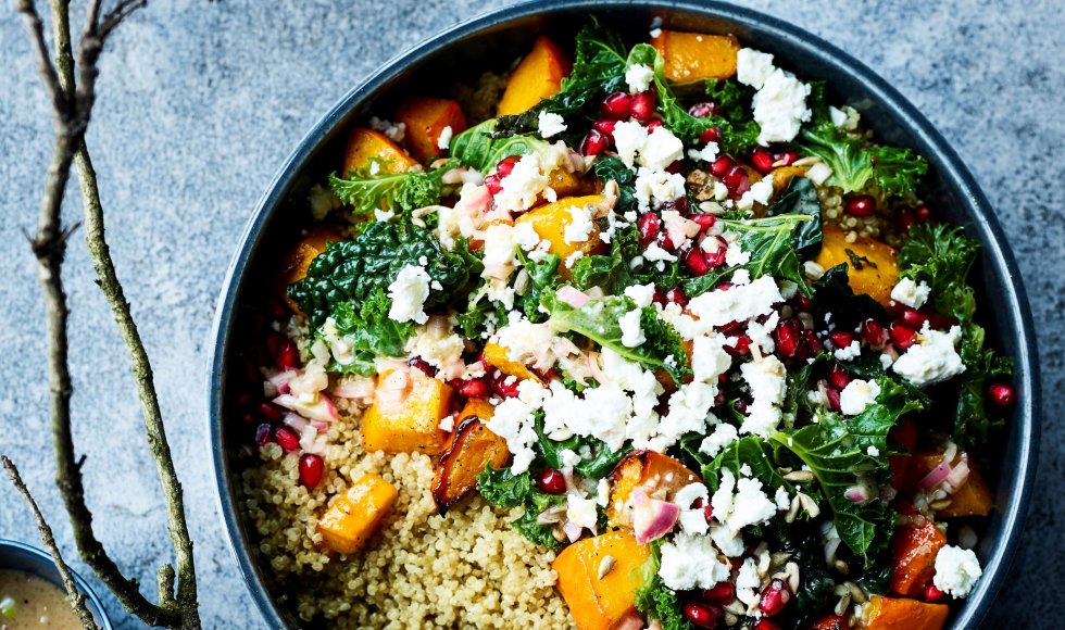 Slaatje boerenkool quinoa