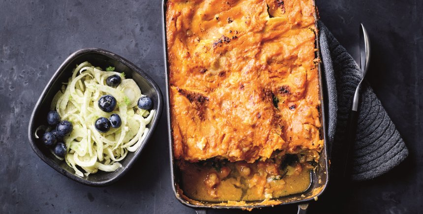 Lasagne met pompoensaus
